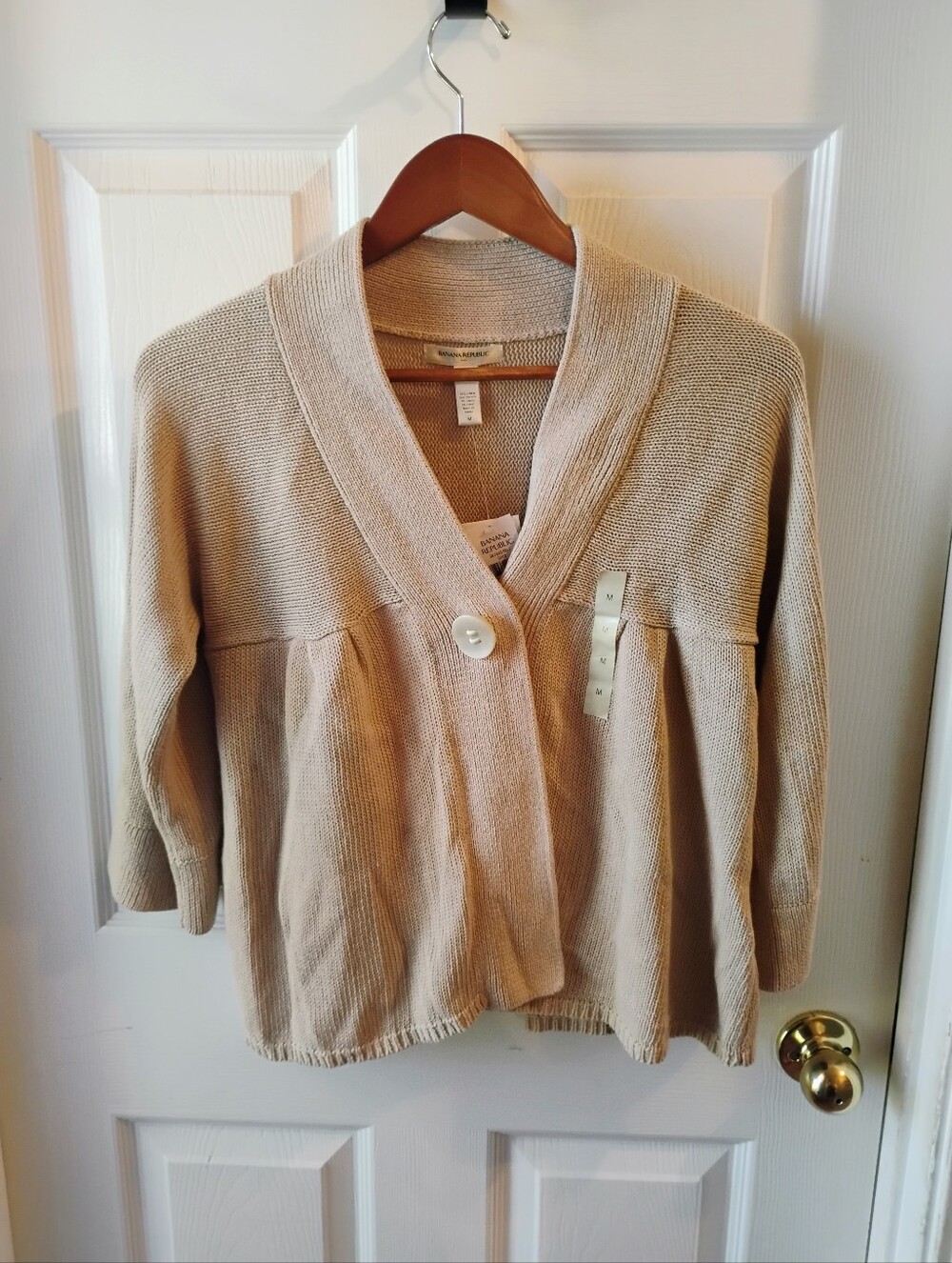 Banana Republic Beige Knit Cardigan - Neutral Beige